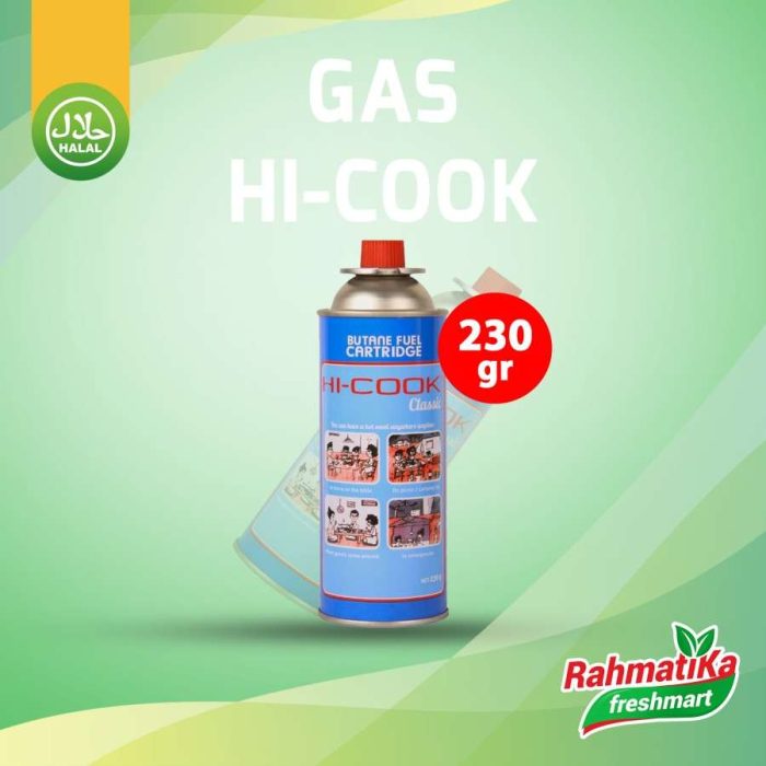 Gas Hi Cook Classic / Fuel Cartridge Portable LPG 230g