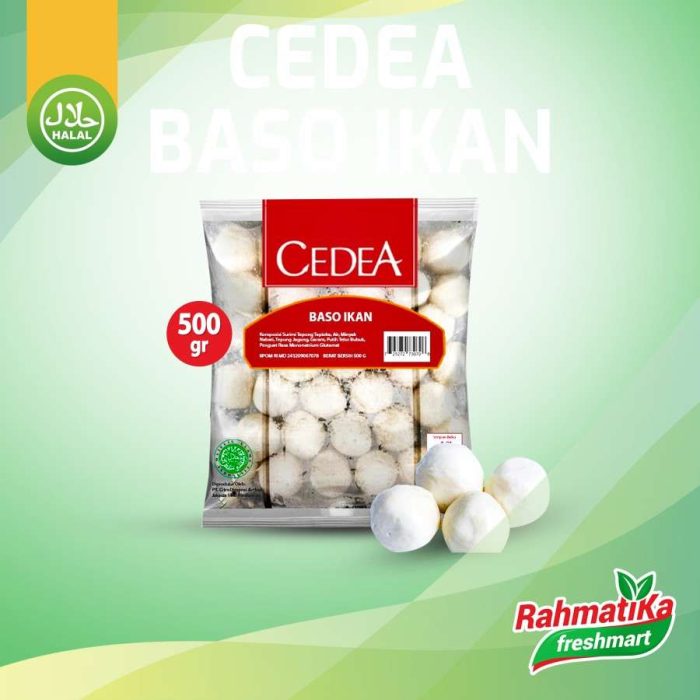 Cedea Baso Ikan / Cedea Bakso Ikan 500 gram