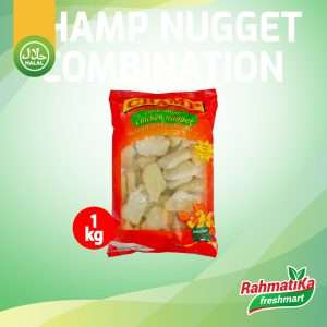 Champ Combination Chicken Nugget - Naget Ayam Kombinasi 1 Kg (Frozen)