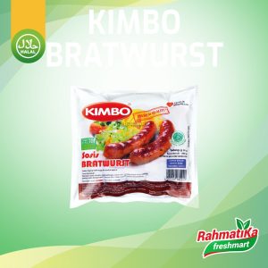 Kimbo Sosis Bratwurst Isi 6 / 500 gr (Frozen Food)