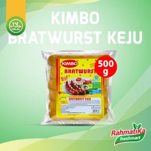 Kimbo Sosis Bratwurst Keju 500 gr Isi 6