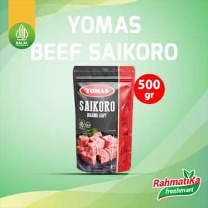 Yomas Beef Saikoro / Daging Sapi Saikoro 500 gr