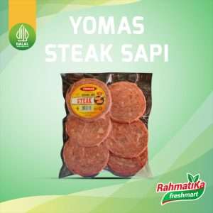 Yomas Beef Steak / Daging Sapi Steak Isi 6 Pcs 500 gr