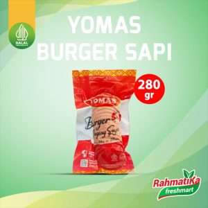 Yomas Burger Sapi Mini Isi 20 Pcs / 280 gr