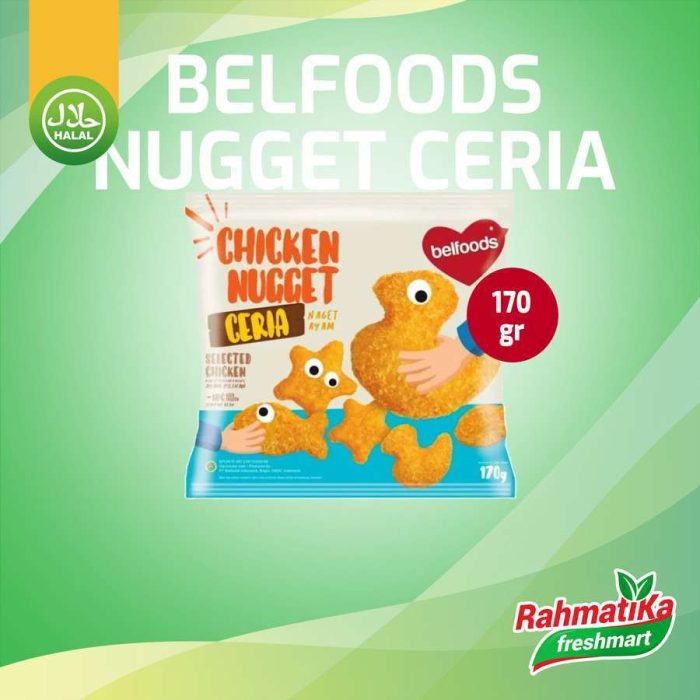 Belfoods Chicken Nugget Ceria / Naget Ayam 170 gram