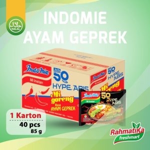 Indomie Mi Instan Goreng Hype Abis Ayam Geprek 1 Dus/Karton