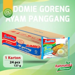 Indomie Mi Instan Goreng Rasa Ayam Panggang Jumbo 1 Dus/Karton