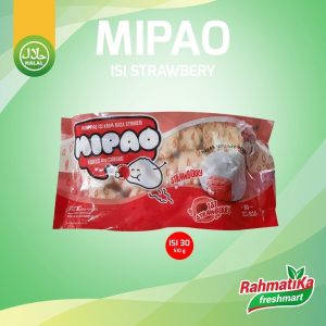 Mipao Stroberi / Minipao Rasa Strawberry (Isi 30 pcs)