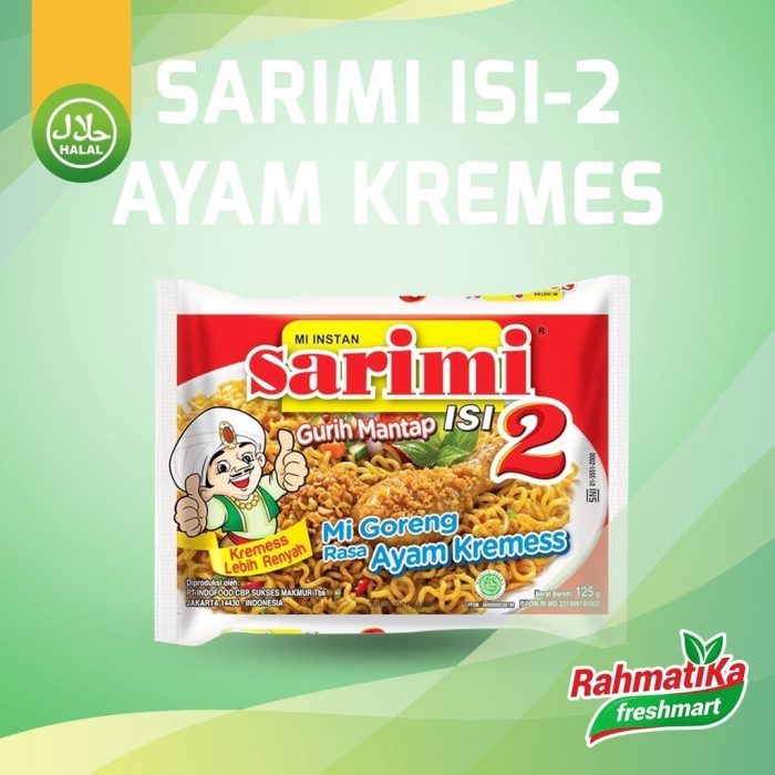 Sarimi Mi Instan Isi 2 Goreng Rasa Ayam Kremes 125 gram