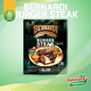 Bernardi Burger Steak Melting Cheese Isi 2 Pcs 250 gr