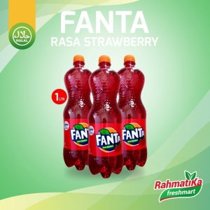 Fanta Stroberi Botol 1 Liter