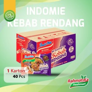 Indomie Mi Instan Goreng Kebab Rendang 1 Dus/Karton (Isi 40 Pcs)