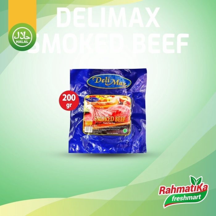 Delimax Smoked Beef / Daging Sapi Asap 200 gram (Frozen)