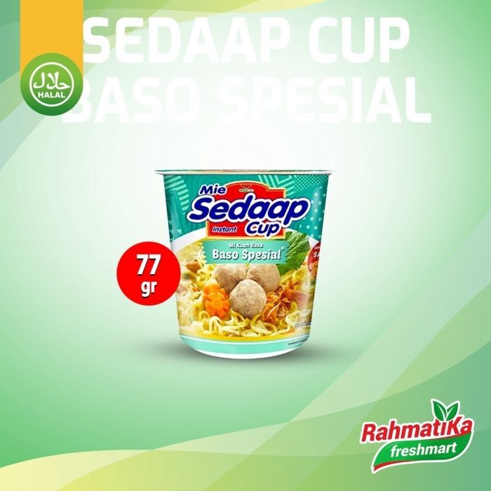 Mie Sedaap Cup Rasa Baso Spesial 77 gram