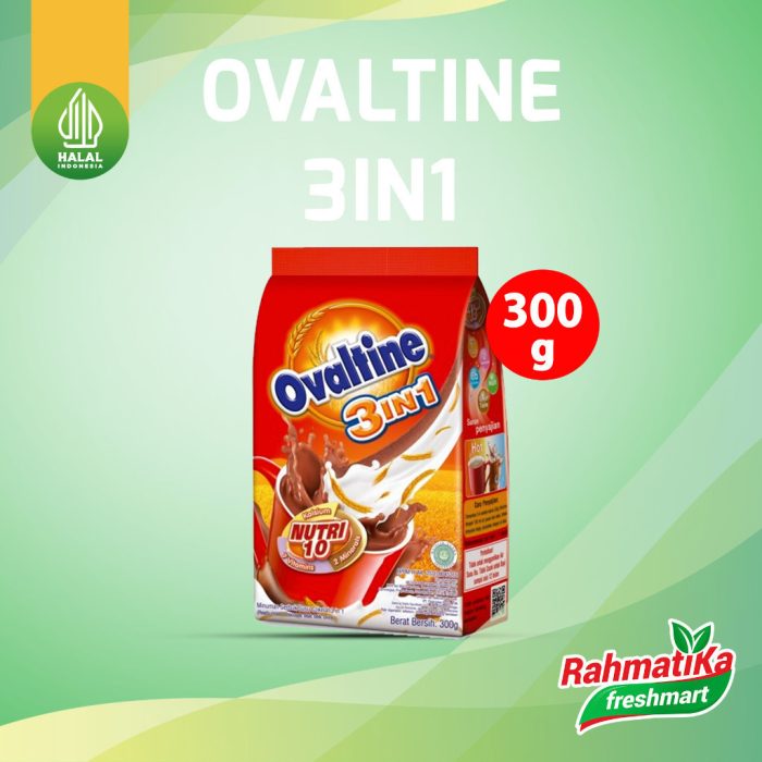 Ovaltine 3in1 Susu Bubuk Cokelat 300 gr