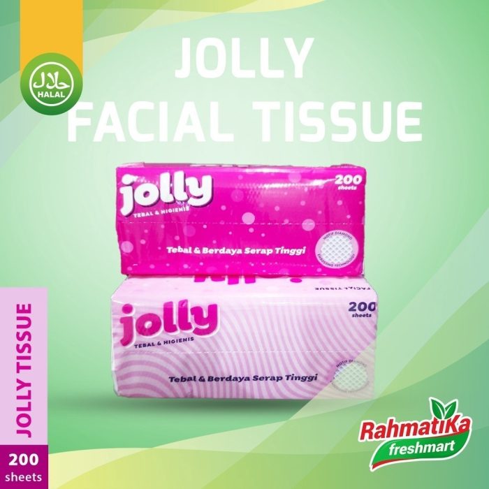 Jolly Facial Tissue / Tisu Wajah 200 Sheets 2 Ply