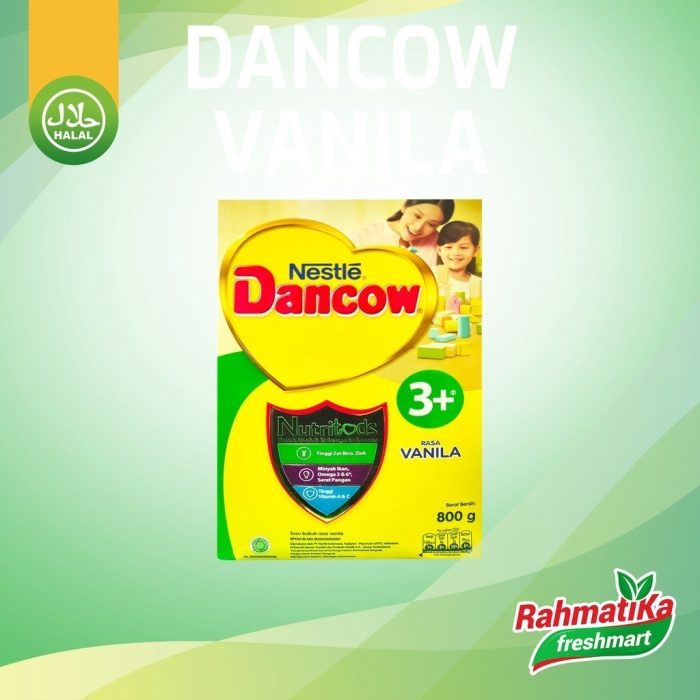 Dancow 3+ Vanila Nutritods / Susu Dancow 3+ Rasa Vanila 800 gr