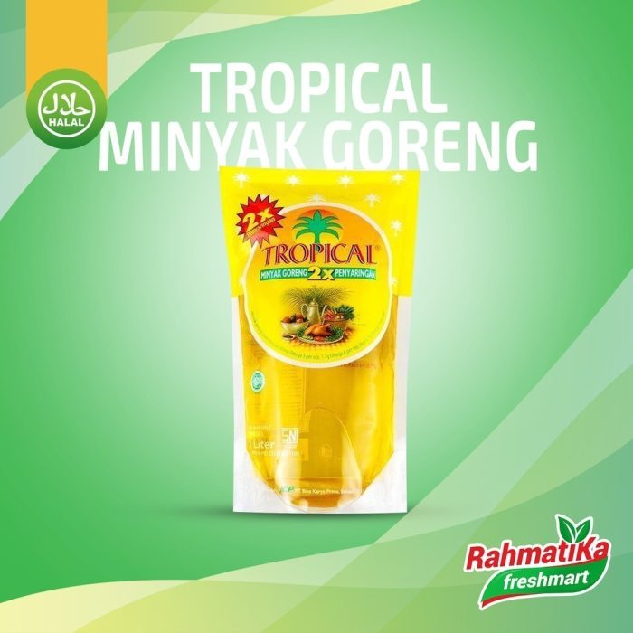 Tropical Minyak Goreng Refill / Minyak Goreng 2x Penyaringan 2 Liter