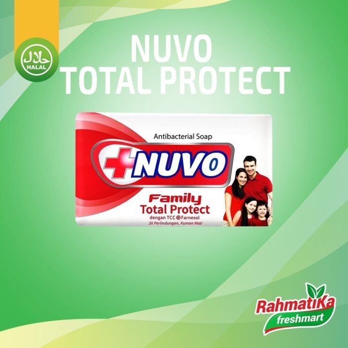 Nuvo Family Total Protect / Sabun Mandi Batang Antibacterial 76 gram