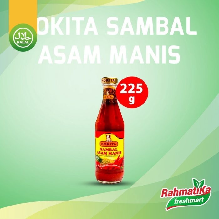 KOKITA Sambal Asam Manis / Sweet Sour Chilli Sauce 225g (Btl)