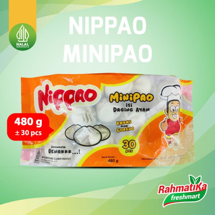 NIPPAO Minipao Daging Ayam Isi 30 pcs 480 gr