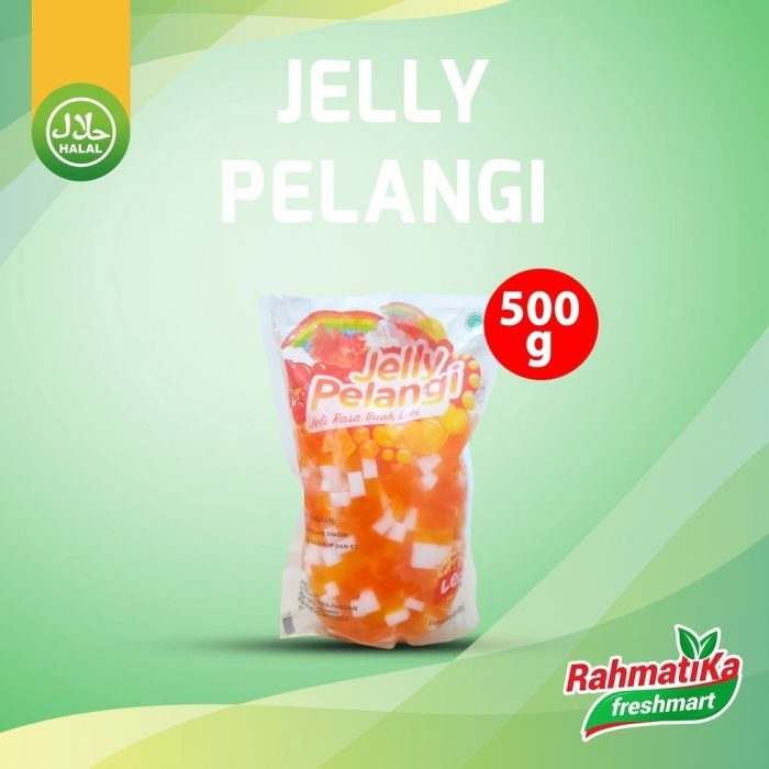 Jelly Pelangi / Jeli Rasa Buah Leci 500 gr