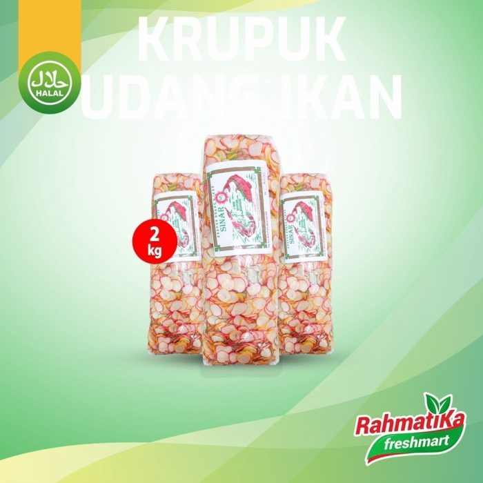 Krupuk / Kerupuk Udang dan Ikan Warna-Warni 2 Kg (Mentah)