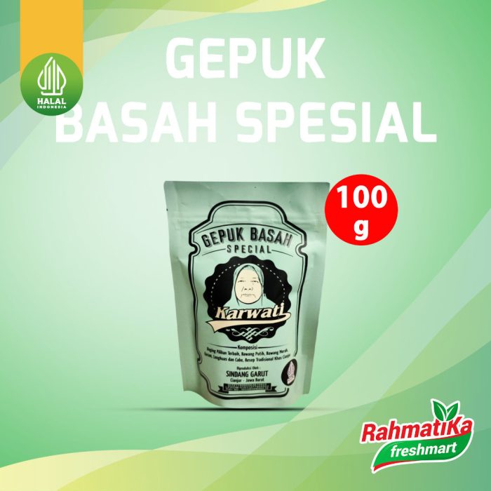 Gepuk Basah Spesial Cap Karwati 150 gr (Pouch)