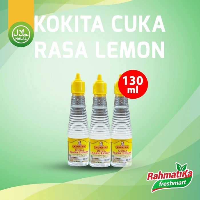 KOKITA Cuka Rasa Lemon / Lemon Flavor Vinegar 130ml (Btl)