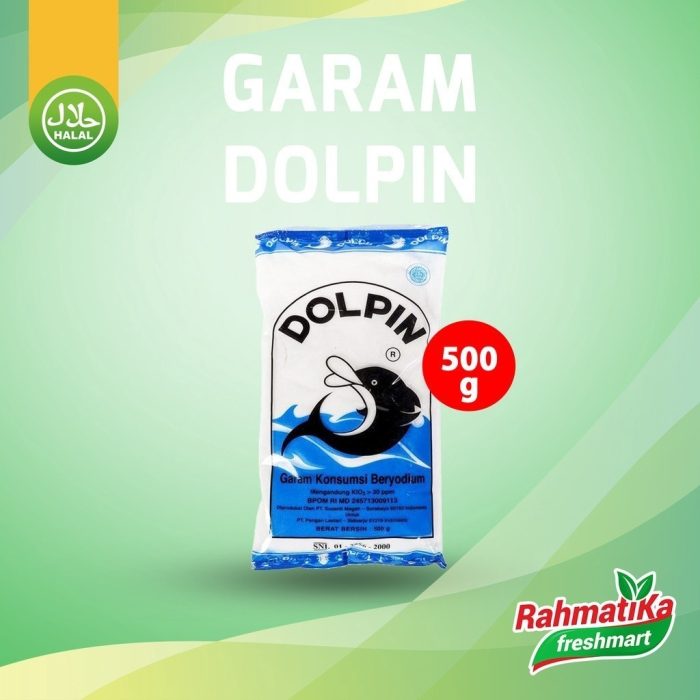 Dolpin Garam Konsumsi Beryodium 500 gram