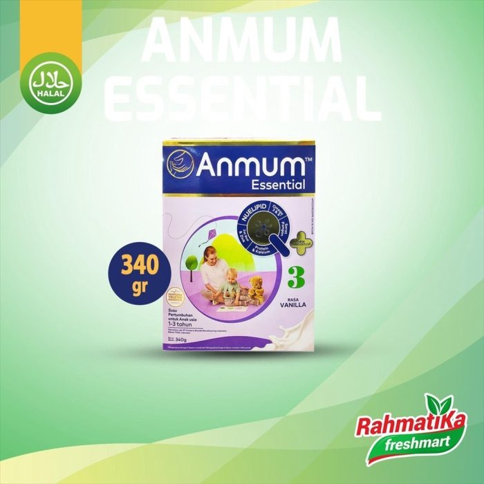 Anmum Essential 3 Rasa Vanilla / Susu Untuk Anak 340 gram