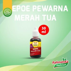 Koepoe Koepoe Pewarna Makanan Merah Tua / Food Colouring Dark Red 30 ml