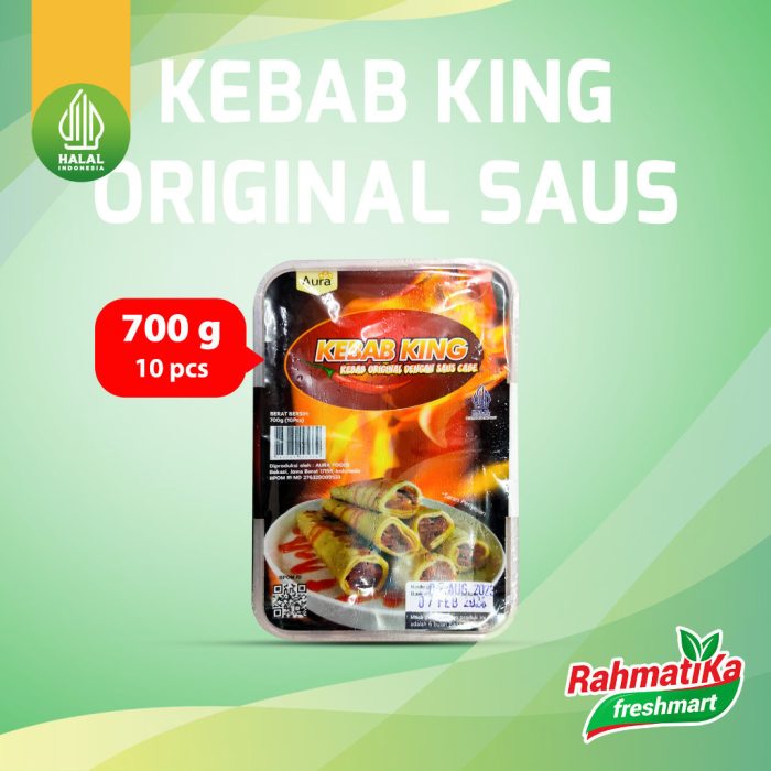 KEBAB KING Original Saus Cabe Isi 10 Pcs 700 gr