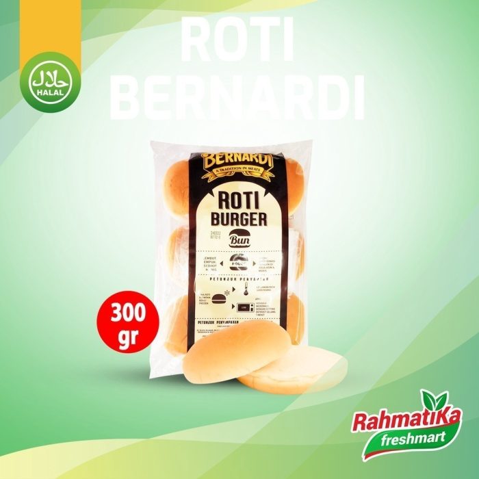 Roti Burger Polos Bernardi 300 gram