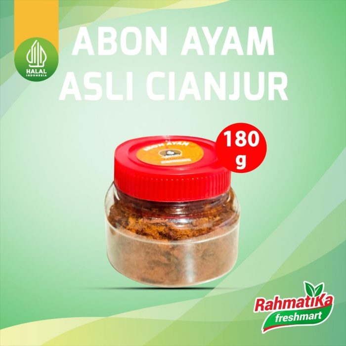 Abon Ayam Premium Asli Cianjur Cap Karwati 180 gr (Toples)