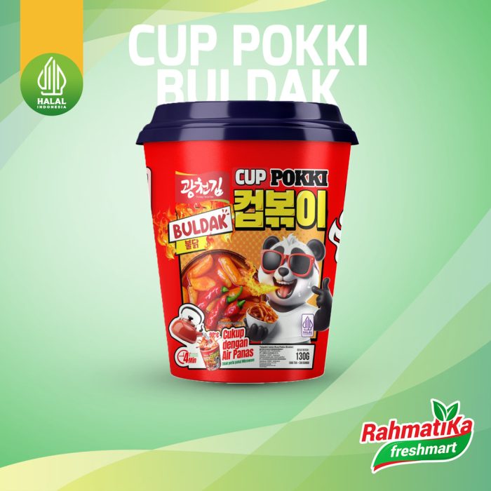 Cup Pokki Instan Rasa Buldak 130 gr