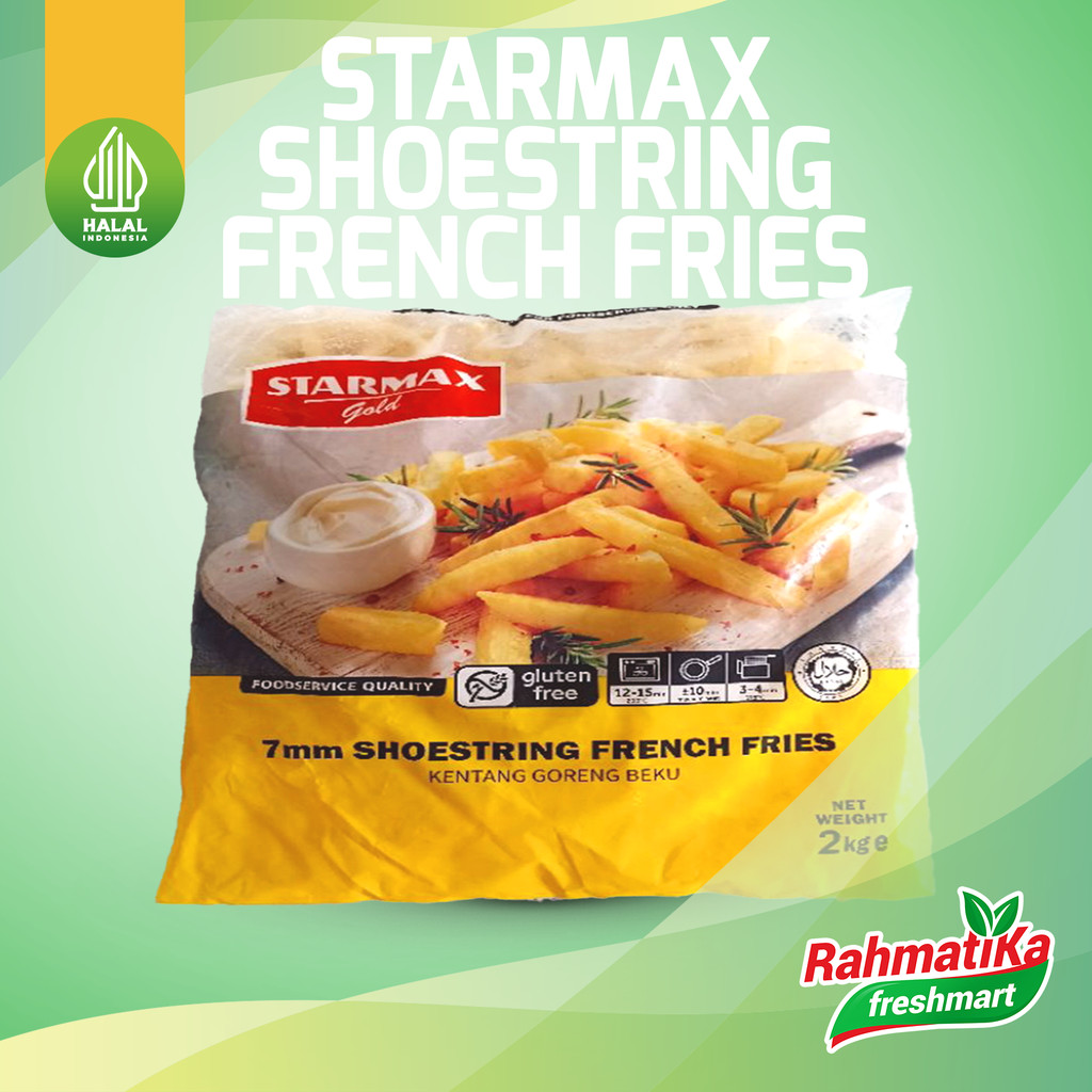 STARMAX Kentang Goreng Beku / Shoestring French Fries 2 kg