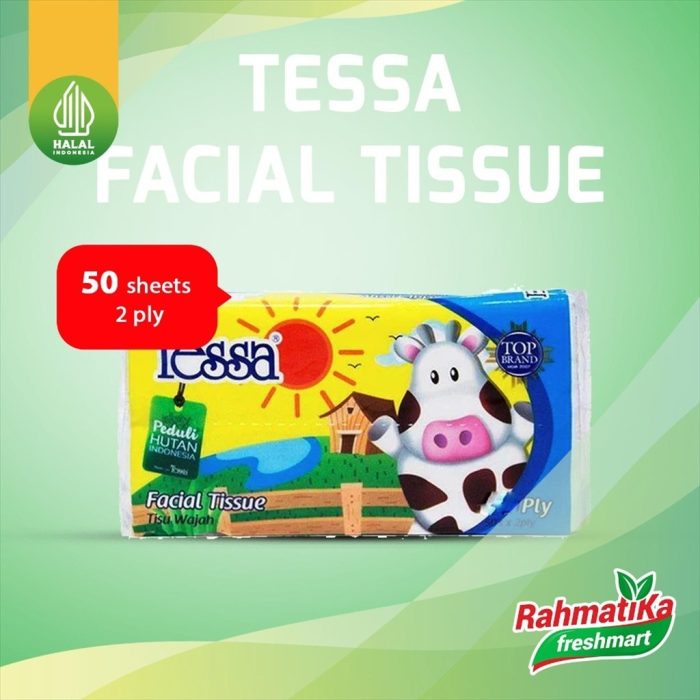 Tessa Facial Tissue / Tisu Wajah 50 Sheets 2 Ply