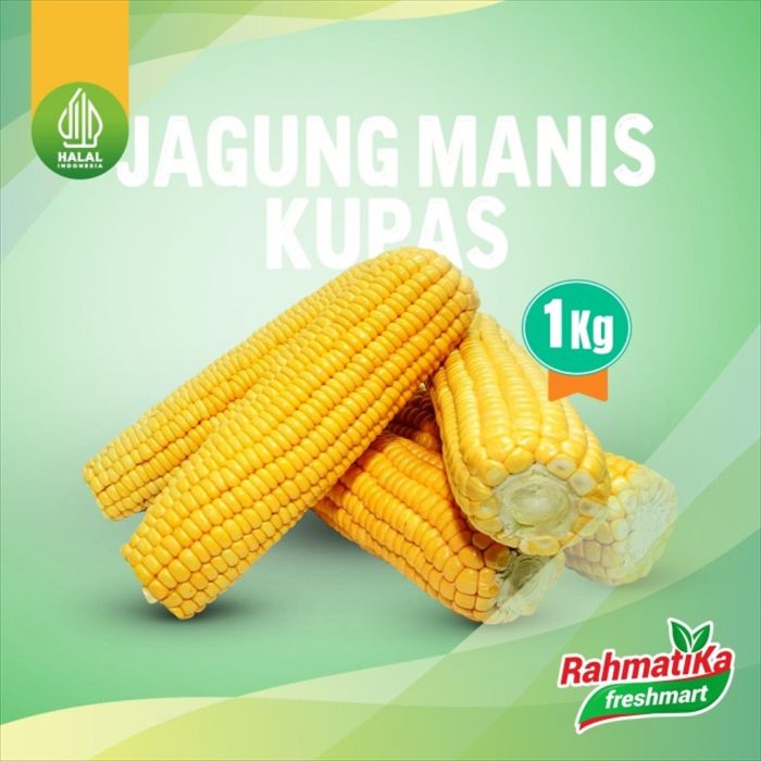 Jagung Manis Kupas Fresh 1 Kg (Sayur Segar)