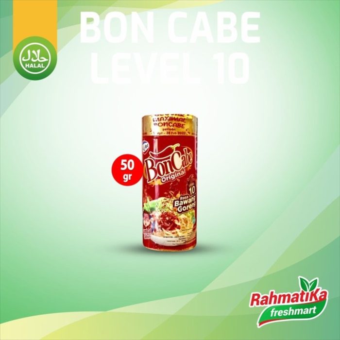 Bon Cabe Original Rasa Bawang Goreng Level 10 Btl 50 gram