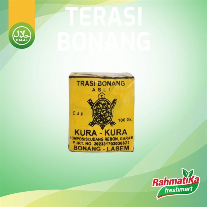 Terasi Bonang Asli / Trasi Bonang Cap Kura-Kura 100 gr