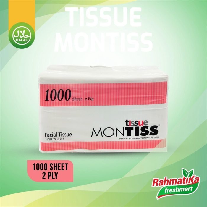 Tissue Montiss / Tisu Montiss 2 Ply 1000 Sheets