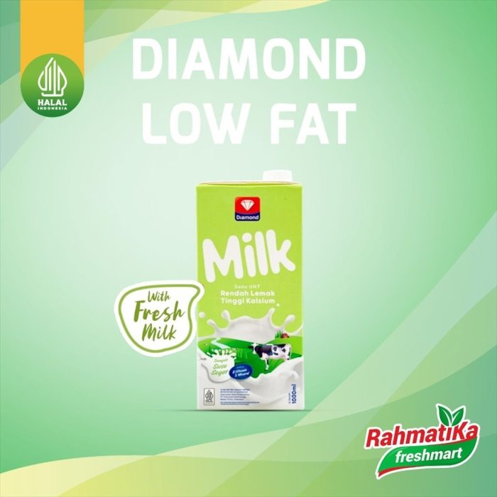 Diamond Susu UHT Low Fat High Calcium 1 Liter