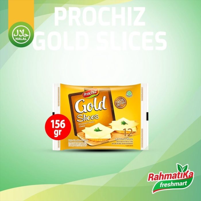 Prochiz Cheddar Gold Slices 12 / 156 gram