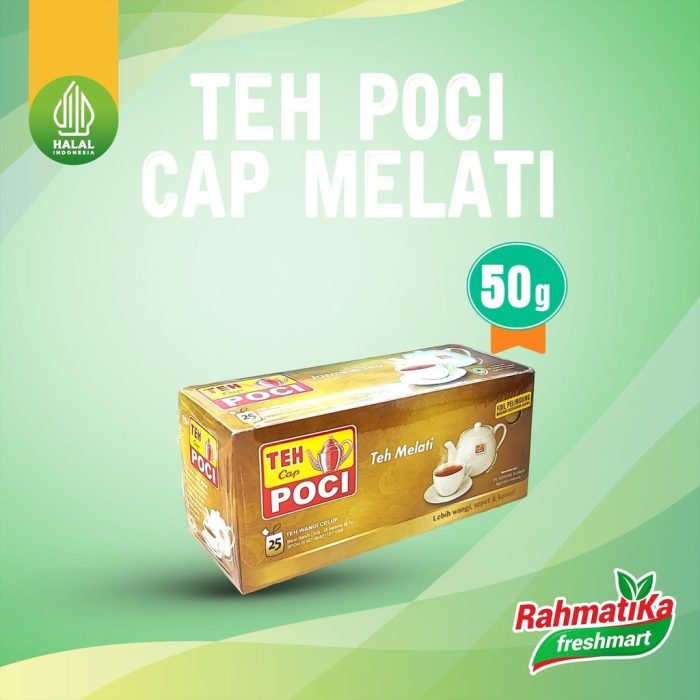 Teh Cap Poci Jasmine Tea / Teh Celup Isi 25 / 50 gr