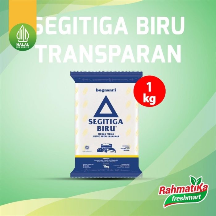 Segitiga Biru Tepung Terigu Transparan 1 Kg