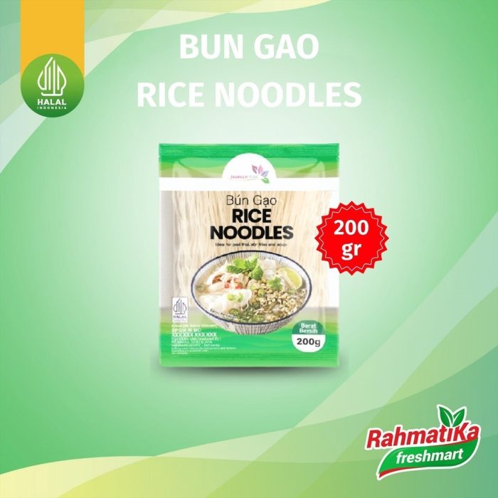 Bun Gao Rice Noodles / Bihun Mie Beras 200 gram