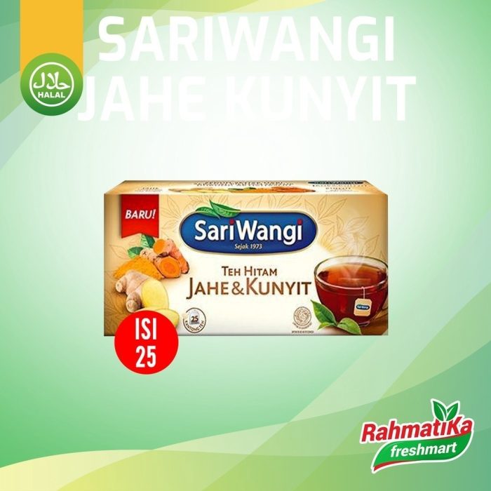 Teh Sariwangi Jahe dan Kunyit Isi 25 / 85 gram