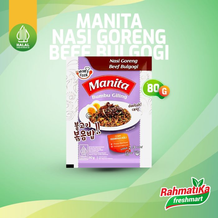 Manita Nasi Goreng Beef Bulgogi / Bumbu Instan 80g