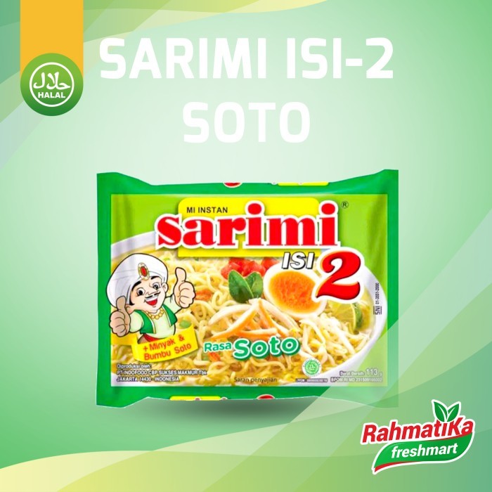 Sarimi Mi Instan Isi 2 Rasa Soto 113 gram